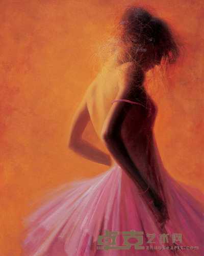 邢健健 2005年作 桔色的梦 100×80cm